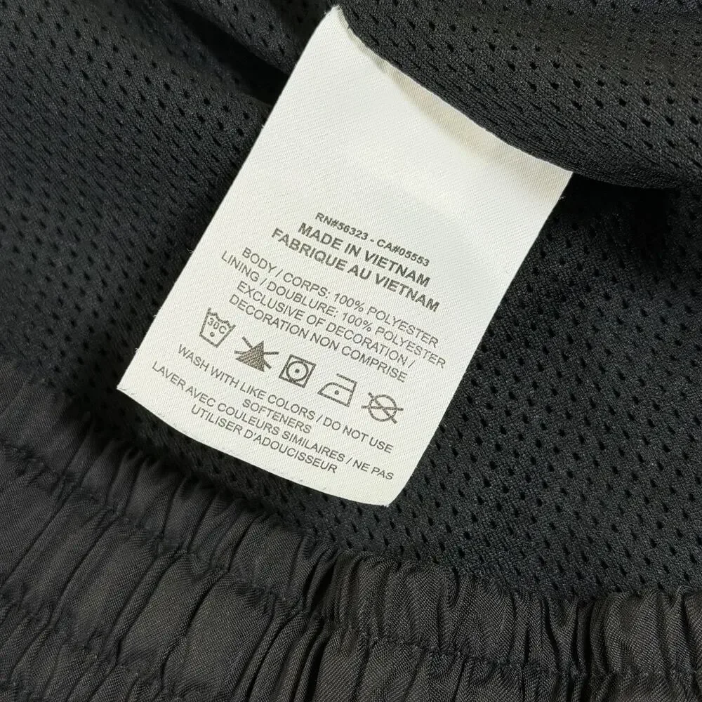 Nike Swim Trunks Mens 2XL Black 6 Inseam Pool Shorts Drawstring Embroidered Logo